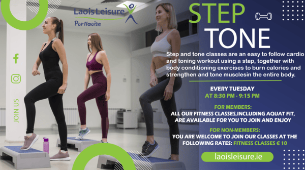 People doing Step-Tone class